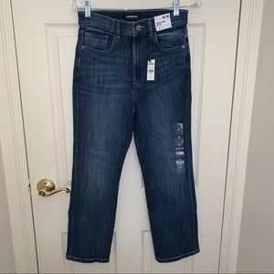 EXPRESS denim jeans, cropped straight high-rise